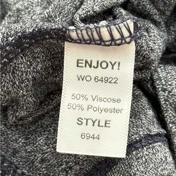 Michael Stars O/S  Grey Brooklyn jersey long sleeve shirt One Size - Picture 9 of 9